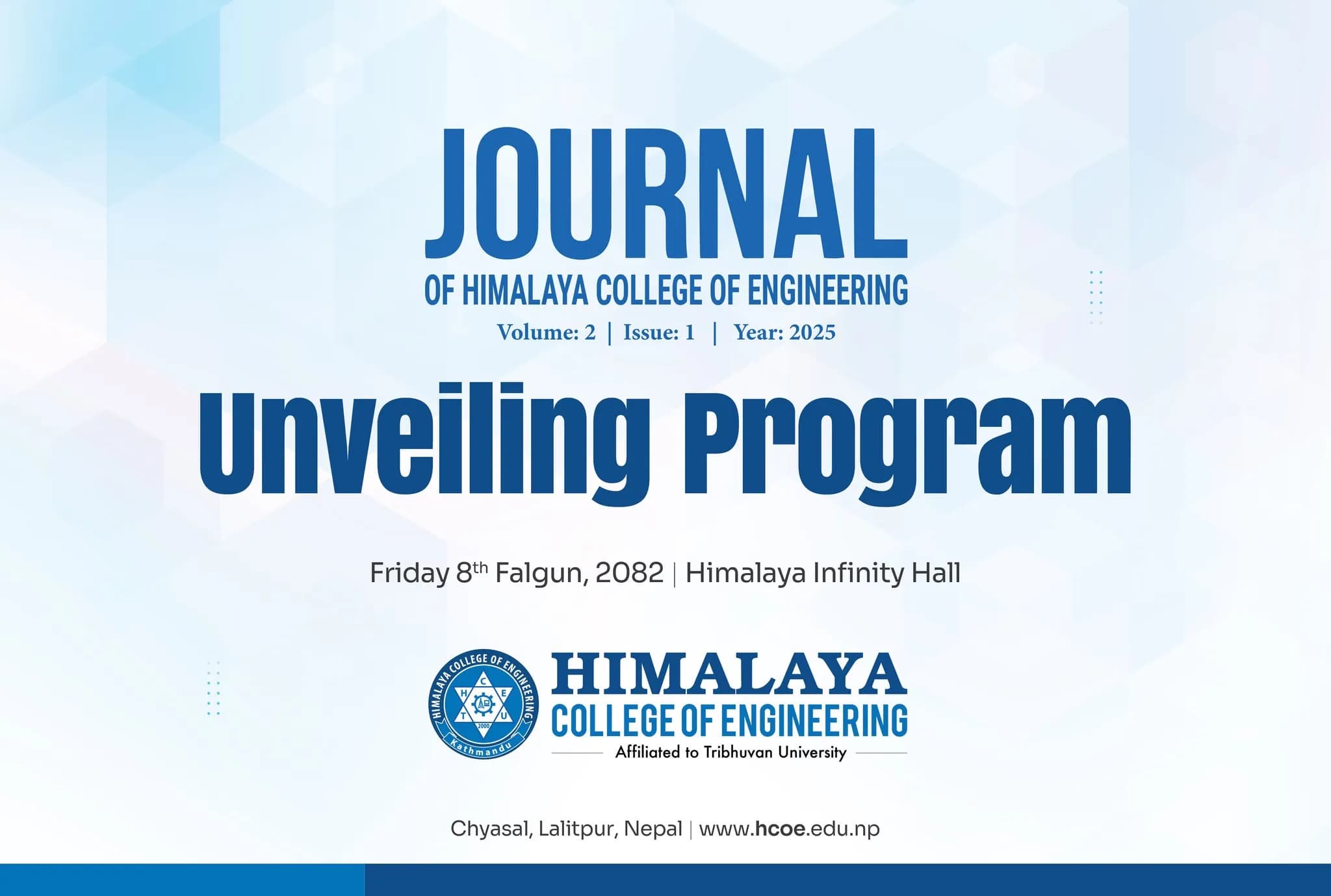 Journal of Himalaya College of Engineering Volume-2, Issue-1, 2025 Unveiled