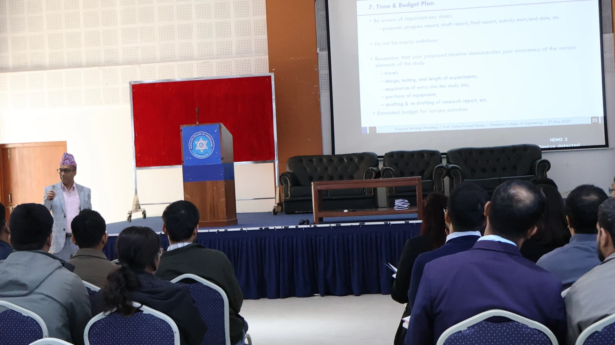 A Seminar on “Writing Effective Research Proposals” Conducted for HCOE Faculties. — photo 2