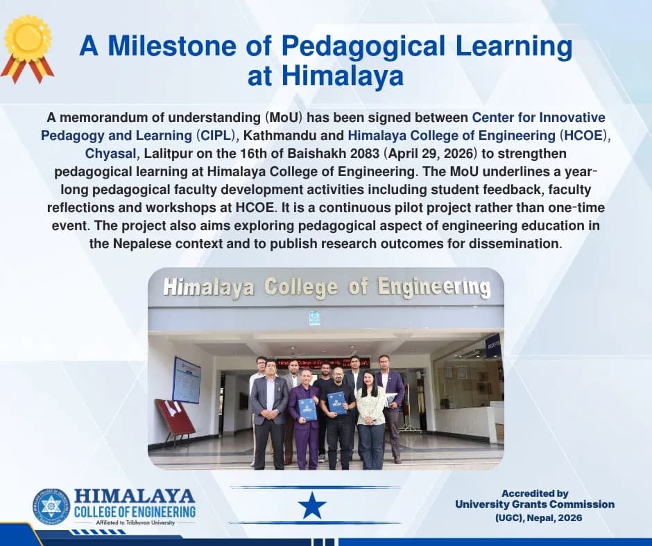 MoU Signed Between CIPL Kathmandu and Himalaya College of Engineering