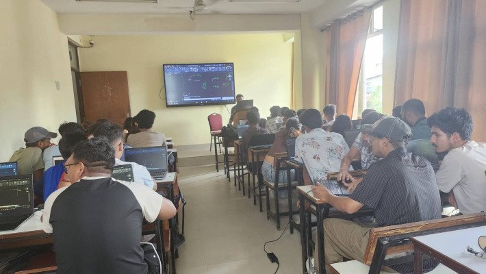 AutoCAD training completed for 2079 civil engineering batch's students.