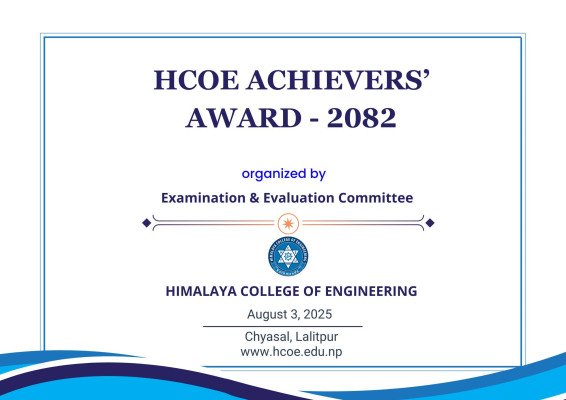 HCOE Achievers’ Award Day - 2082