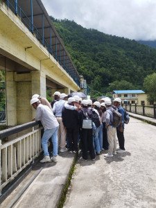 Field visit to Sunkoshi Hydropower Project.