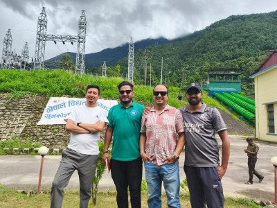 Field visit to Sunkoshi Hydropower Project.