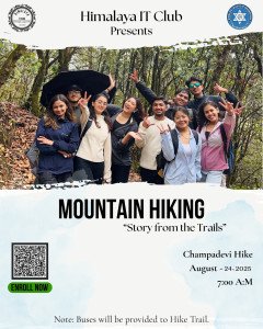 Trail Tales: Champadevi Hike 2025 organized by Himalaya IT Club.