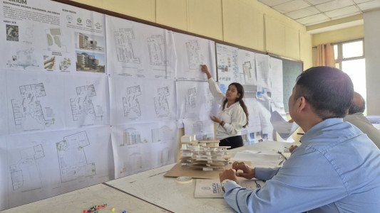 Completion of Design Studio Project on Commercial Complex – Architecture 3rd Year (079 Batch)
