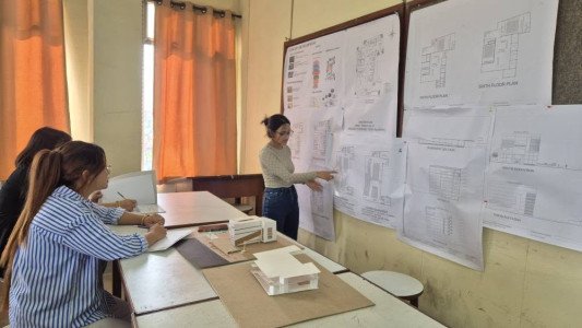 Completion of Design Studio Project on Commercial Complex – Architecture 3rd Year (079 Batch)