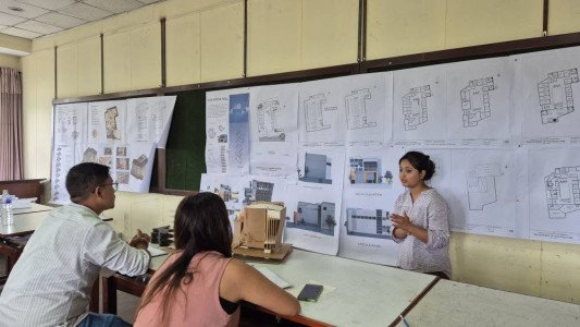 Completion of Design Studio Project on Commercial Complex – Architecture 3rd Year (079 Batch)