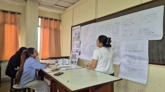 Completion of Design Studio Project on Commercial Complex – Architecture 3rd Year (079 Batch)
