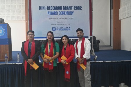 Glimpses of Mini-Research Project-2082 Grant Award Ceremony