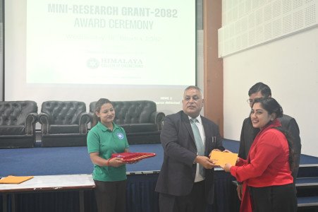 Glimpses of Mini-Research Project-2082 Grant Award Ceremony