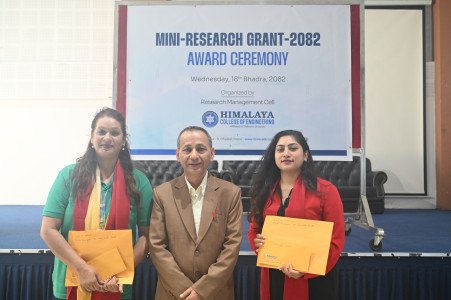 Glimpses of Mini-Research Project-2082 Grant Award Ceremony