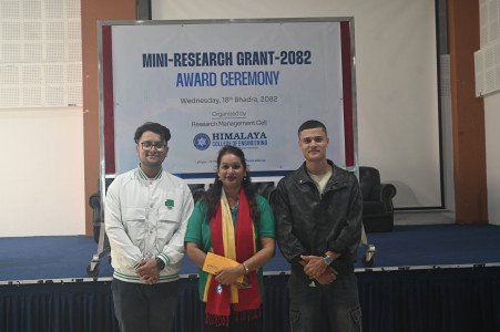 Glimpses of Mini-Research Project-2082 Grant Award Ceremony