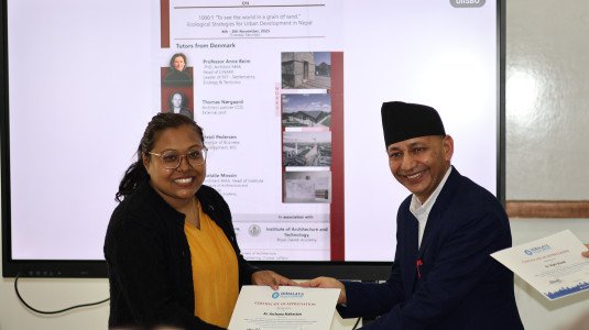 Research work on sustainable materials in association with Royal Danish Academy - Institute of Architecture and Technology, Denmark.