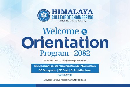 Welcome & Orientation Program – 2082(BE)
